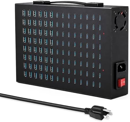 112-Port 800W USB Charging Station, USB C Charger for Multiple Devices by Homepage