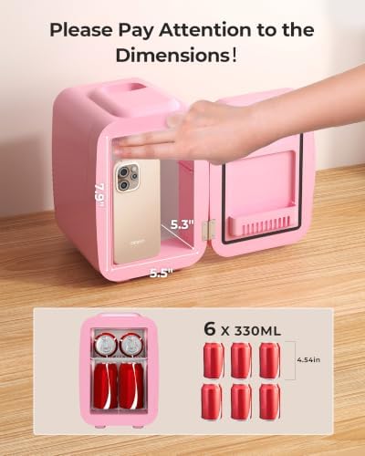 BEICHEN Mini Fridge 4 Liter/6 Can Portable Compact Refrigerator - Image 2