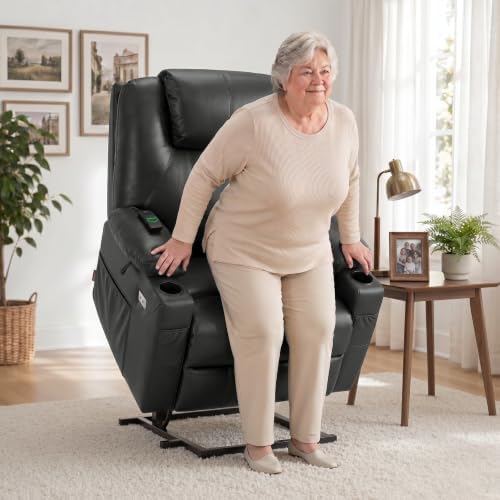 MCombo Power Lift Recliner Chair for Elderly, Heat and Massage R7042 - Image 2