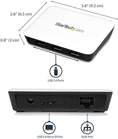 StarTech USB 3.0 to Gigabit Ethernet NIC, Network Adapter (ST3300U3S) - Image 2