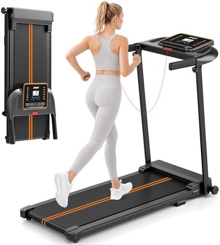Treadmills for Home Walking Pad - Foldable Treadmill Under Desk with Handle Bar 0.6-6.2 MPH Portable Folding Pads Compact Running Machine Quiet Lightweight by Unknown