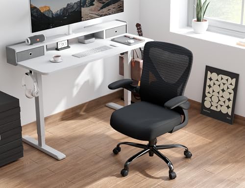 Office Chair: 330LBS Mesh Ergonomic Desk Chair Comfy with 3D Lumbar& Swivel - Image 6