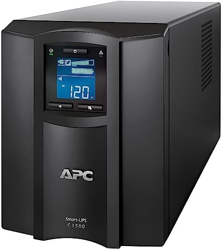 APC 1500VA Smart UPS with SmartConnect, SMC1500C Sinewave UPS Battery Backup, AVR, 120V, Line Interactive Uninterruptible Power Supply with Ethernet Cable, Wire Ties & Cleaning Kit - Image 4