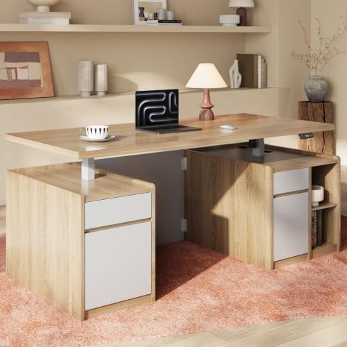 ModernMate 71" Executive Electric Standing Desk with 3 Drawers & Storage by ModernMate