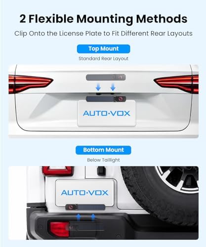 AUTO-VOX 6 Inch Solar Backup Camera Wireless, 1 Minute Easy Install - Image 3