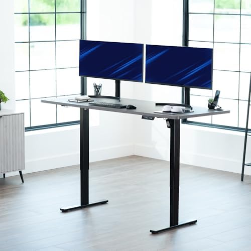 VIVO Dark Gray 71 x 30 in Standing Desk, DESK-KIT-1B7G - Image 2