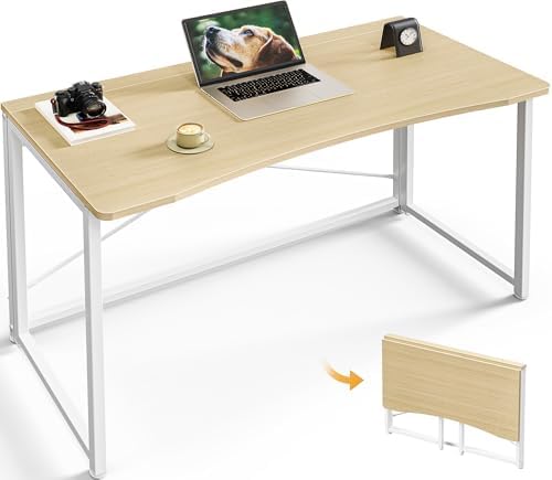 Huuger Folding Desk for Small Spaces, 39.4 Inch Foldable Computer Table by Huuger