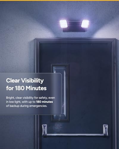 Sunco LED Emergency Light for Businesses 90 Minute Backup Battery, 1 Pack - Image 2