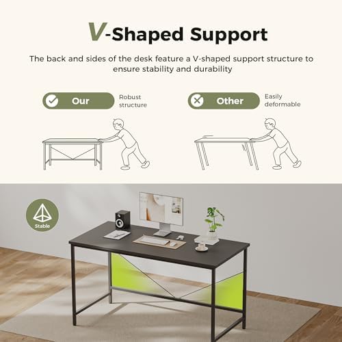 Mericonia 32x16 Inch Computer Desk, 0.6" Thick Small Office Table - Image 3