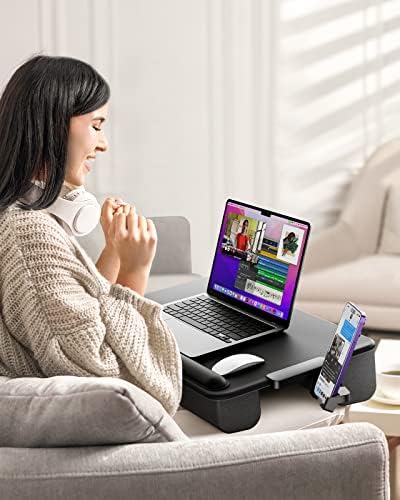 SAIJI Laptop Lap Desk, Portable Laptop Desk for Bed Fits Up to 17" Laptops - Image 6