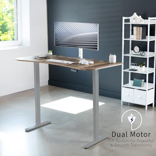 VIVO Reclaimed Wood 60 x 24 in Standing Desk, DESK-KIT-E2G1P - Image 3