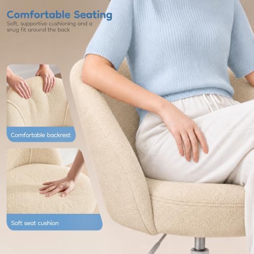 EnHomee Vanity Chair with 13" Back Lumbar Support & 20" Wide Seat - Image 4