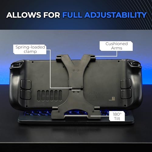 DeckTop - Steam Deck Keyboard and Bluetooth Trackpad Mouse with Multicolor LED Laptop Accessory for Valve Linux PC Gaming Accessories (Steam Deck/ROG Ally) - Image 5