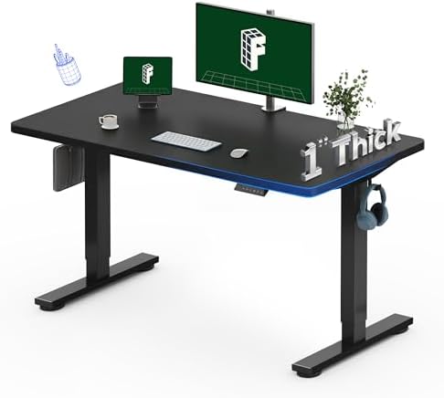 FLEXISPOT 48"x24" Electric Standing Desk, Black by Unknown