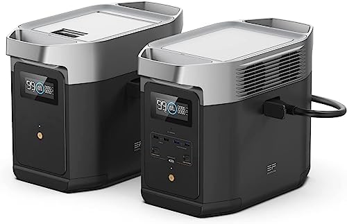 EF ECOFLOW Portable Power Station DELTA 2 1024Wh with Extra Battery by Unknown
