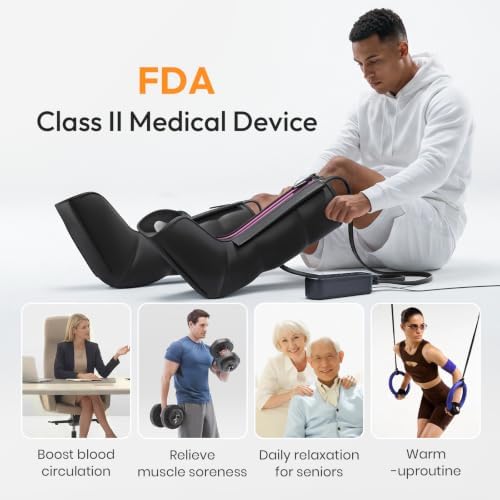 QUINEAR Heated Leg Compression Massager for Circulation, FSA-HSA - Image 4
