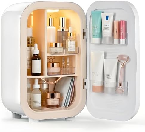 Kikihouse 22L Mini Skincare Fridge, Small Personal Makeup Refrigerator by Unknown