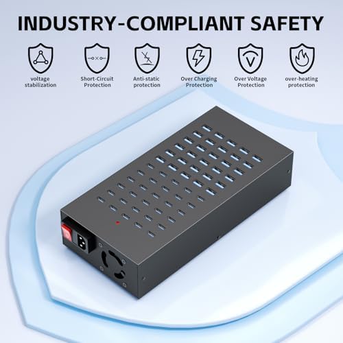 400W USB Charging Station, 60 Port USB Charging Station for Multiple Device - Image 4