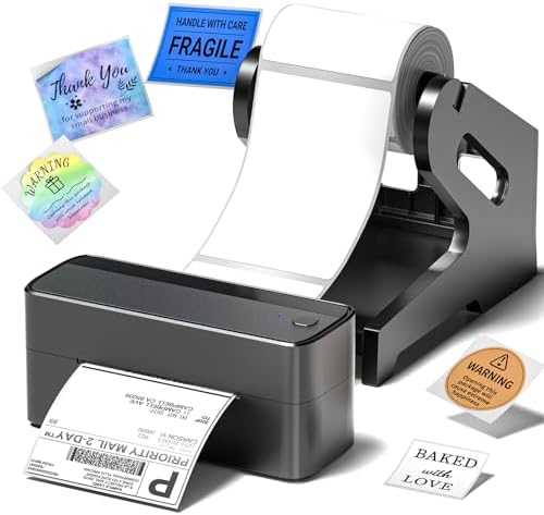 Phomemo 241BT Thermal Label Printer & Holder & 20Pcs Labels by Phomemo