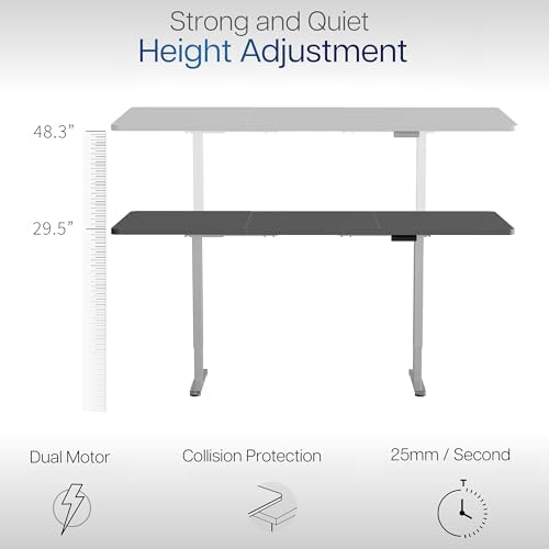 VIVO Rustic Vintage Brown 83 x 30 in Standing Desk, DESK-KIT-E2G84-30N - Image 5