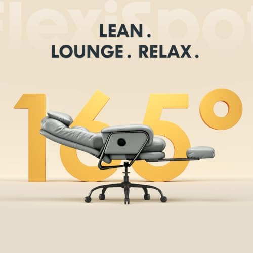 FLEXISPOT Multi-Task Ergonomic Office Chair with Footrest, Gray, HC4 - Image 3
