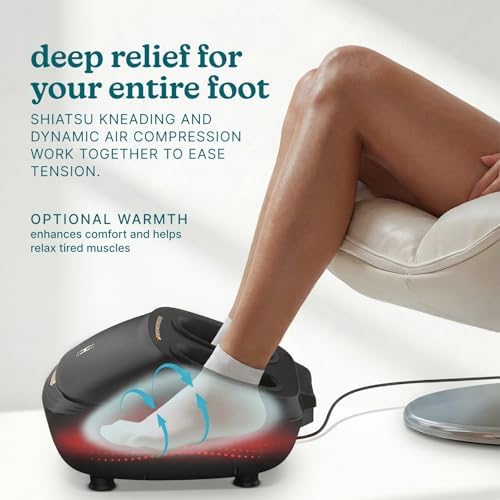 Homedics ModMassage Shiatsu Foot Massager with Heat and Air Compression - Image 5