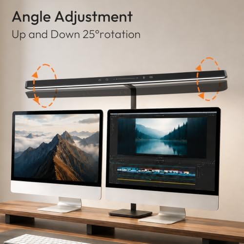 LED Desk Lamp for Home Office,Eye-Caring 18W Touch Desk Light,Black - Image 5