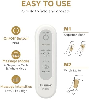 FIT KING Air Compression Leg Massager Foot Calf Compression Boots, Mom Gift - Image 5
