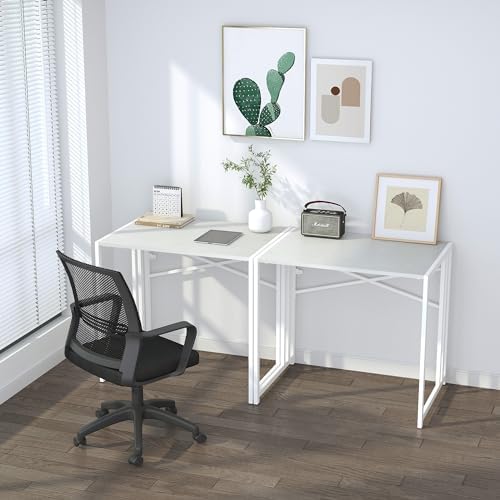 Lutown-Teen Small Folding Desk 32 inch, White - Image 6