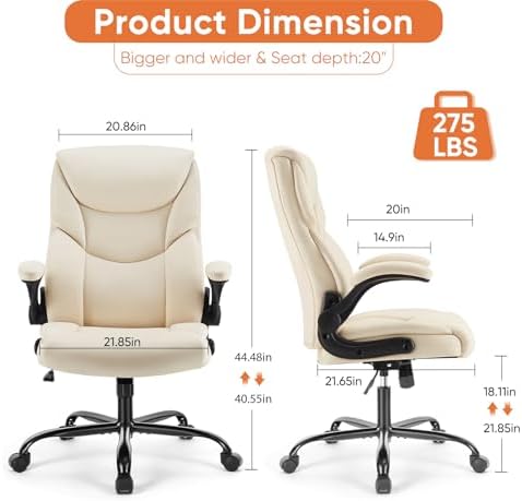 Sweetcrispy Heavy Duty Office Chair, Gaming Desk Chair 2 Pack - Image 3