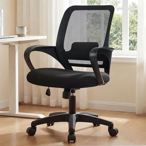 NEO CHAIR Home Office Desk Chair Ergonomic Mesh with Lumbar Support, Black by NEOCHAIR