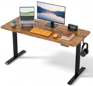 Standing Desk, 55 × 24 Inches Electric Height Adjustable, Home Office by Unknown