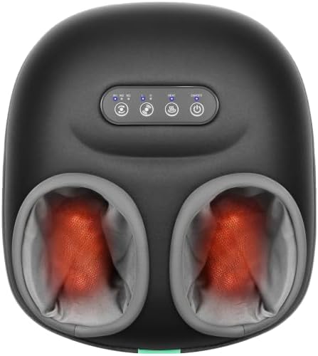 Medcursor Foot Massager with Heat, 2026 Upgraded Shiatsu Foot Massagers for Delivers Pain Relief, Tired, Plantar Fasciitis, Adjustable Air Pressure, Fits Up to 13" by Medcursor