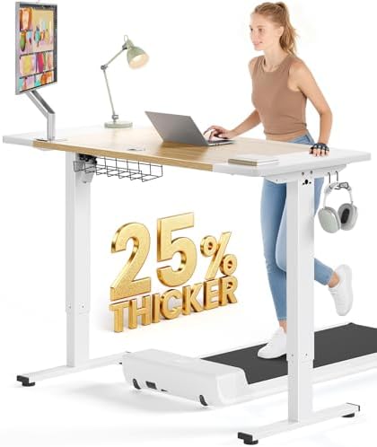 SIAGO 48 x 24 Inch Electric Standing Desk, 0.8 Inch Thick Tabletop by SIAGO