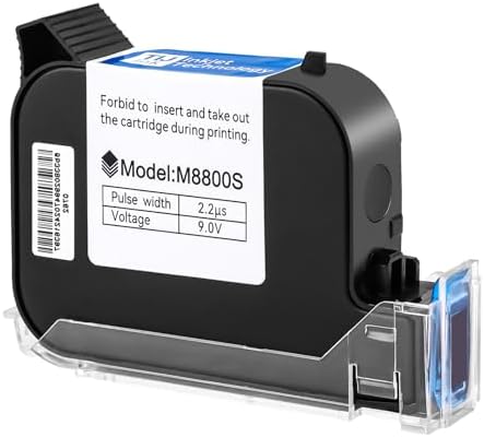 Original High Adhesion Fast-Drying Black Solvent Ink Cartridge 42ml for 0.5in/12.7mm Handheld Inkjet Printers by Unknown