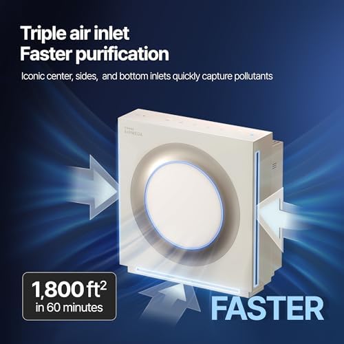 COWAY Airmega Mighty2 Air Purifier, Next Gen of AP-1512HH, for Large Room & Home Cleans up to 1,800 ft², IEST certified HEPA and Active Carbon for Allergies, Smoke, Dust, Pets & Mold, AP-1512N(BG) - Image 3