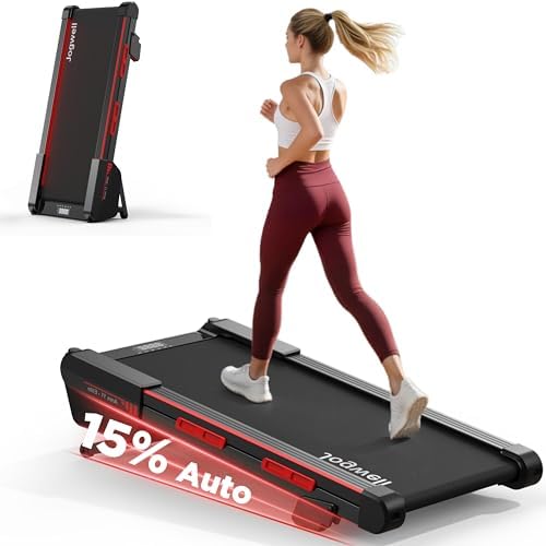 Jogwell Walking Pad with 15% Auto Incline, Full-Deck Design by Jogwell