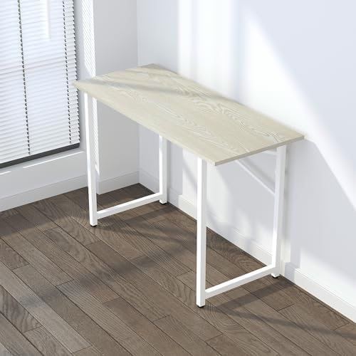 Lutown-Teen 47 inch Folding Desk, Natural and White - Image 7