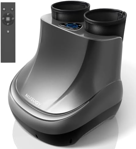 2 in 1 Shiatsu Foot and Calf Massager Machine with Adjustable Heat by MUSUGY