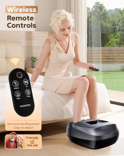 EaseZen Foot Massager with Heat for Neuropathy Plantar Fasciitis Relief - Image 4
