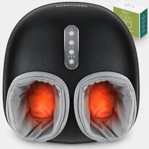 Medcursor Foot Massager with Heat, Shiatsu Deep Kneading, Size up to US 13 by Medcursor