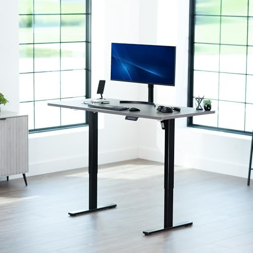 VIVO Dark Gray 60 x 24 in Standing Desk, DESK-KIT-1B6G - Image 2