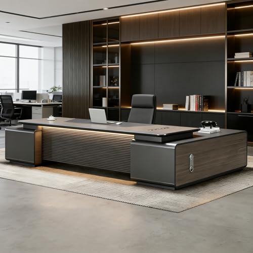 Executive Desk for CEOS, Large L-Shaped Desk by UZZUR-OfficeFurniture