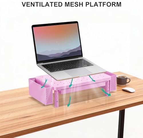 WALI Computer Monitor Stand with Storage and Pen Holder - Image 5