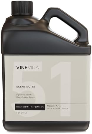 VINEVIDA [128 Fl Oz] Maple Glazed Bacon Fragrance Oil for Cold Air Diffusers, Essential Oils for Diffuser Oil Refill & Air Freshener Room Spray by VINEVIDA