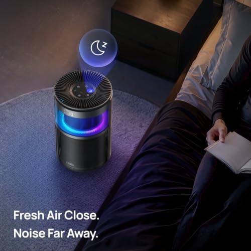 DREO Smart Air Purifier With RGBIC Light,Home Air Cleaner with Wi-Fi/Voice/Alexa, 4 Speeds & Auto/Turbo/HEPA Sleep Modes for Smoke, Dust, Pollen, Odor, PM2.5 Quality Monitor, DREO 530S, DR-HAP010S - Image 5