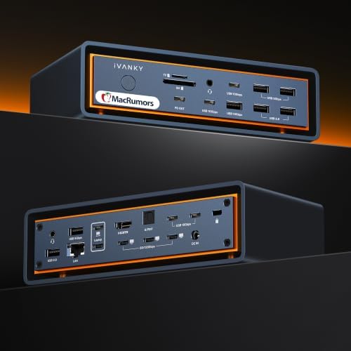 iVANKY FusionDock Max 2 Upgraded 23-in-1 Intel Certified Thunderbolt 5 Dock by ivanky