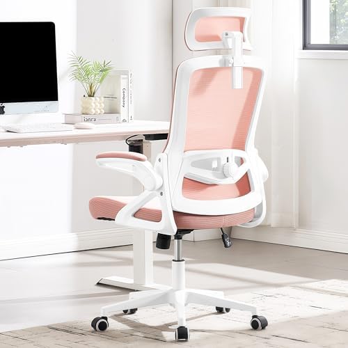 Fizzin Pink Office Chair, Desk Chair with Adjustable Lumbar Support by FizzinOfficeChair