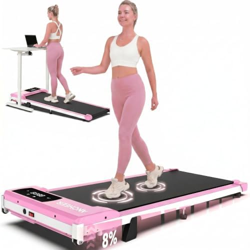 ANCHEER Walking Pads, 2 in 1 Under Desk Treadmill 2.5HP Compact Running Machine with Remote Control, 300lbs Weight Capacity for Home/Gym/Office,Ultra-Quiet, Installation-Free by YourHealthyLifestyle
