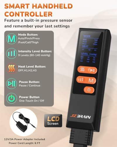 Leg Compression Massager with Heat for Circulation and Pain Relief - Image 6